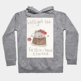 Let's get the festivi-teas started Christmas watercolour Hoodie